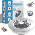 Hibbent Metal Kitchen Sink Drain Strainer and Stopper, Transparent by Hibbent