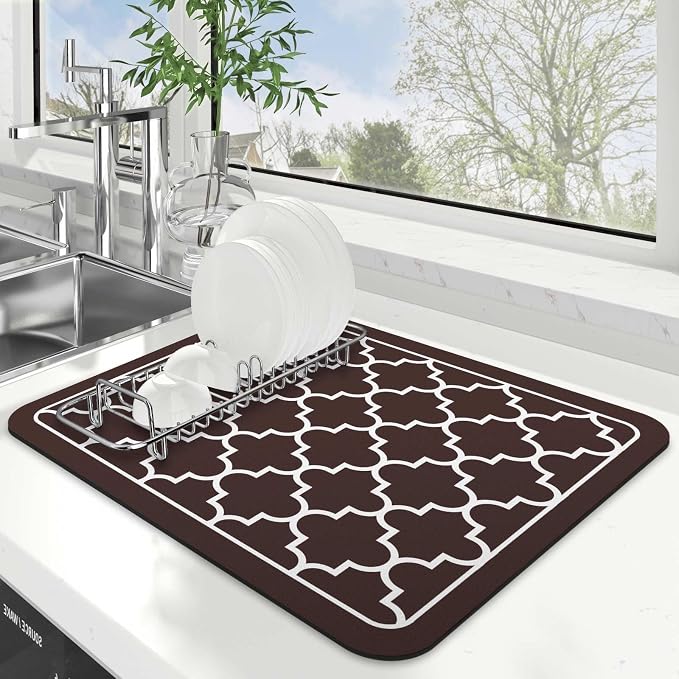 Dish Drying Mat Absorbent Dish Drying Mats by WiseLife