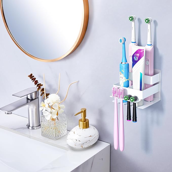 Electric Toothbrush Head Holder, Electric Toothbrush Holders Wall Mounted - Image 2