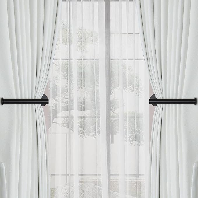 Groleca Adhesive Curtain Holdbacks Curtain Tie Backs, 2 Pack, Curtain Pull Backs - Image 3