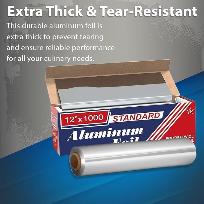 Aluminum Foil, 12x1000 Inches, for Cooking, Commercial use, and Food Storage - Image 4