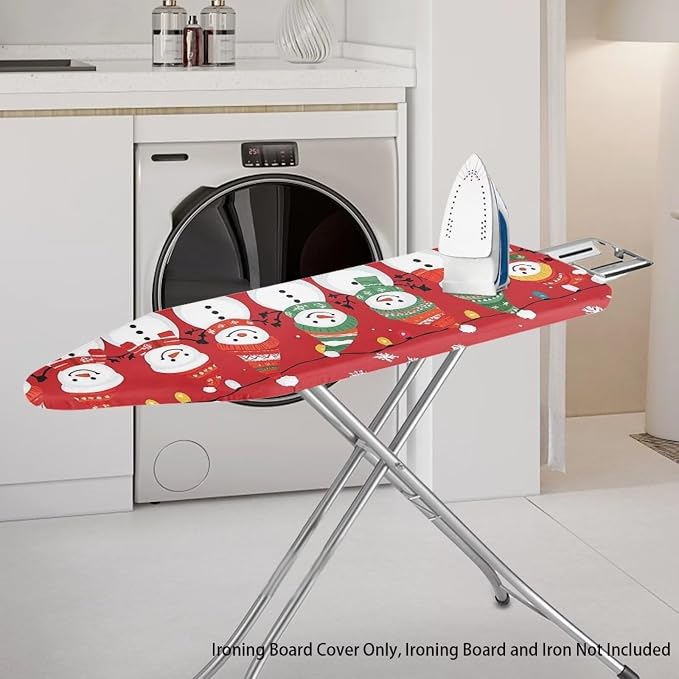 Christmas Snowman Ironing Board Cover and Pad Heat Reflective Stain Resistant - Image 2