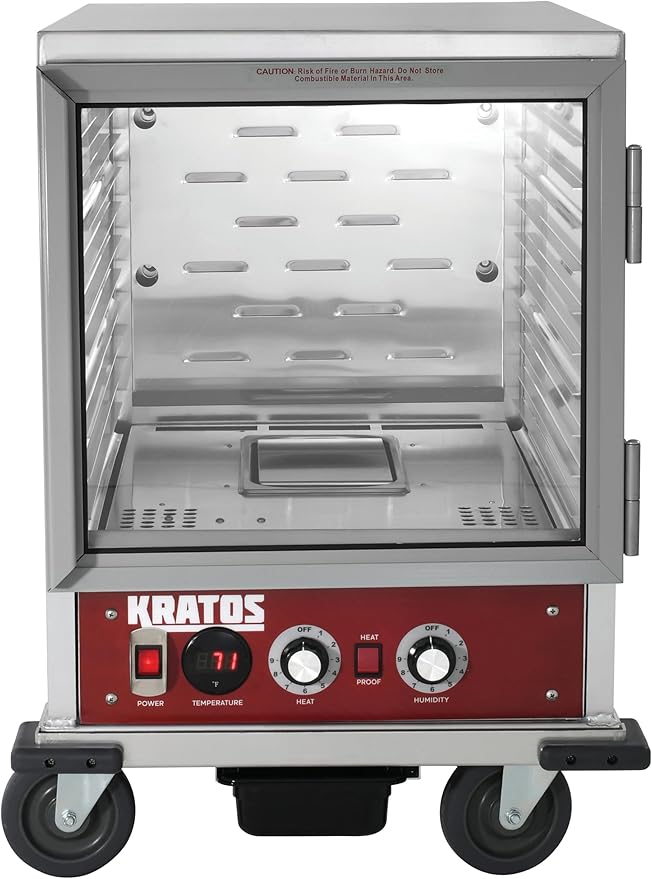 Kratos Half Size Commercial Insulated Holding and Proofing Cabinet, Holds 12 Full Size Sheet Pans, 120V, 1440W (28W-155)