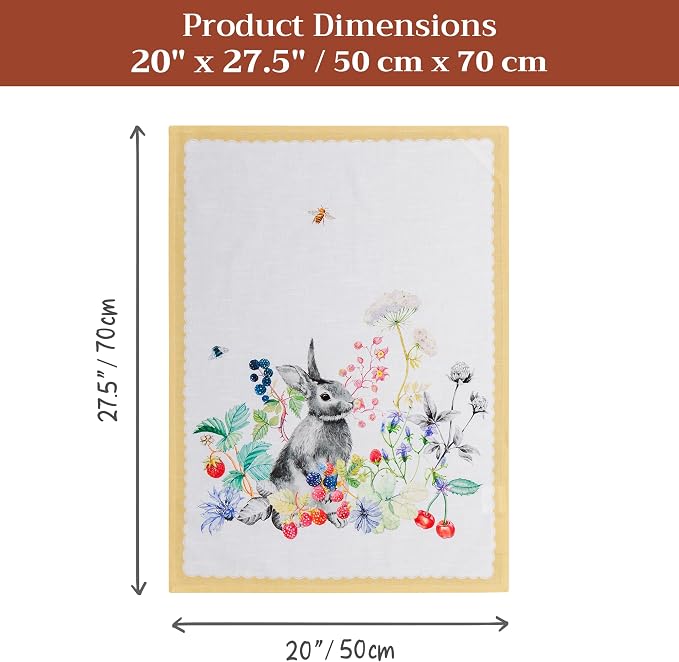 Maison d' Hermine Kitchen Towels Set of 6 Reusable 100% Cotton 27.50" x 20" - Image 7