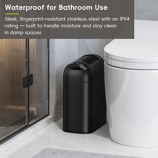 EKO Astro Slim Sensor Trash Can, 10L / 2.6 Gallon Touchless Garbage Bin - Image 5