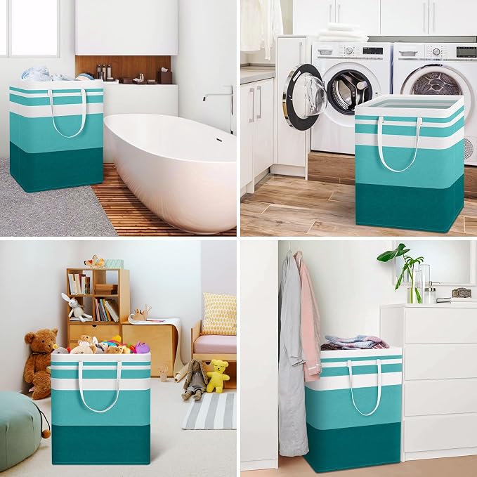 HomeHacks 2 Pack Large Laundry Baskets, Laundry Hampers Bags | Waterproof - Image 6