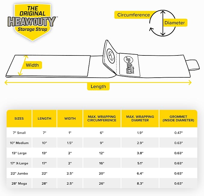 Heavy-Duty Wrap-It Storage Straps | Hanging Extension Cord Organizer - Image 9