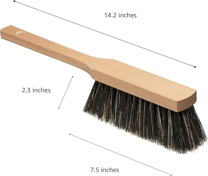 14.2" Hand Broom Soft Bristles Cleaning Brush, Dusting Brush - Image 2