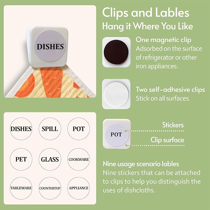 Eulnars Reusable Paper Towels, Swedish Dishcloths - Image 7