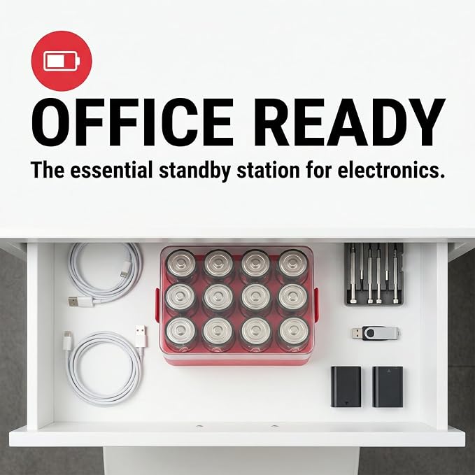 ALCYON Plastic Battery Organizer Storage Case - Image 6