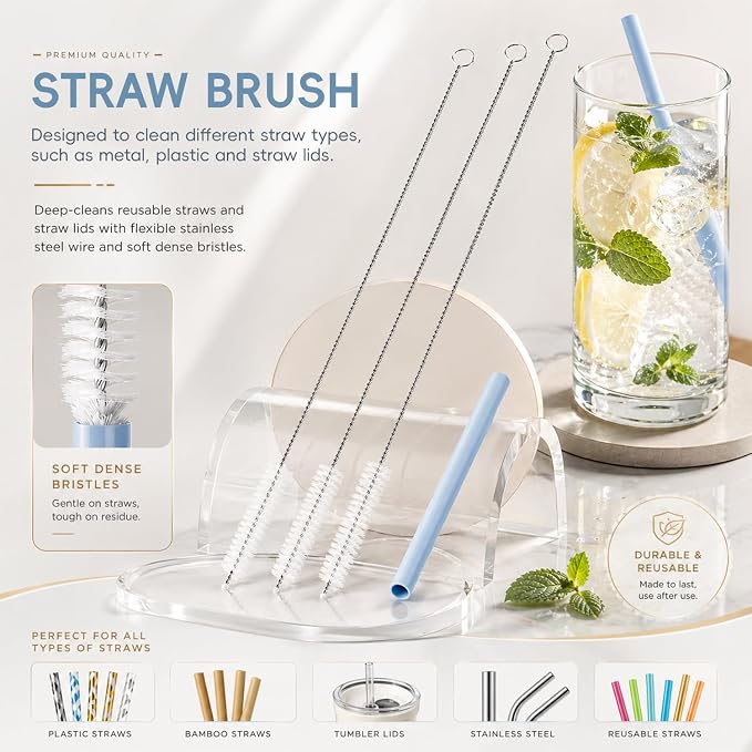 6 Pack Cup Lid Cleaning Brush Set - Image 5