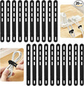 25 Pcs Black Silicone Cable Ties, Reusable Cable Straps Wire Organizer. | Cable by RUGLAMZHIP