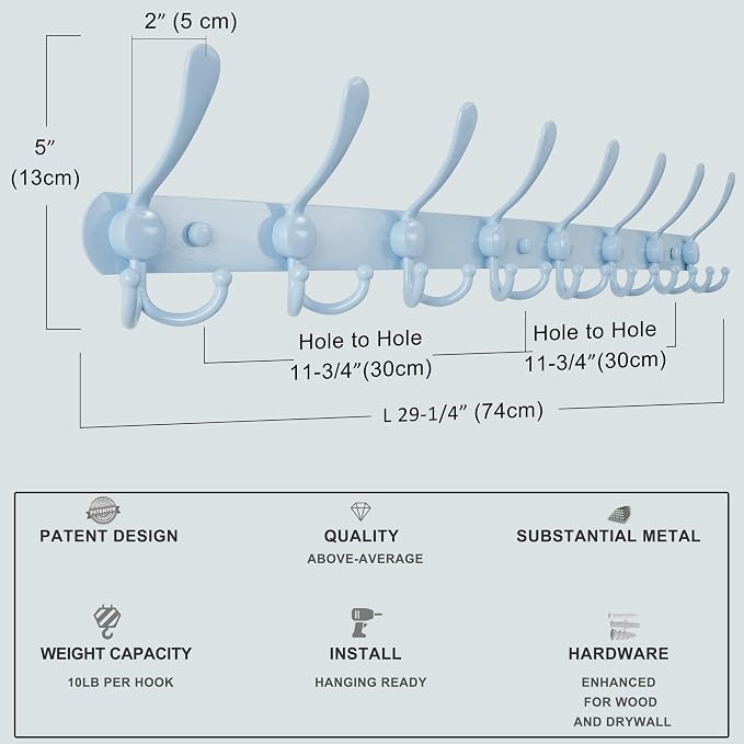 Coat Rack Wall Mount - Image 7
