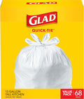Glad Tall Kitchen Trash Bags 13 Gallon, Unscented Garbage Bags by GladTrashFoodStorage