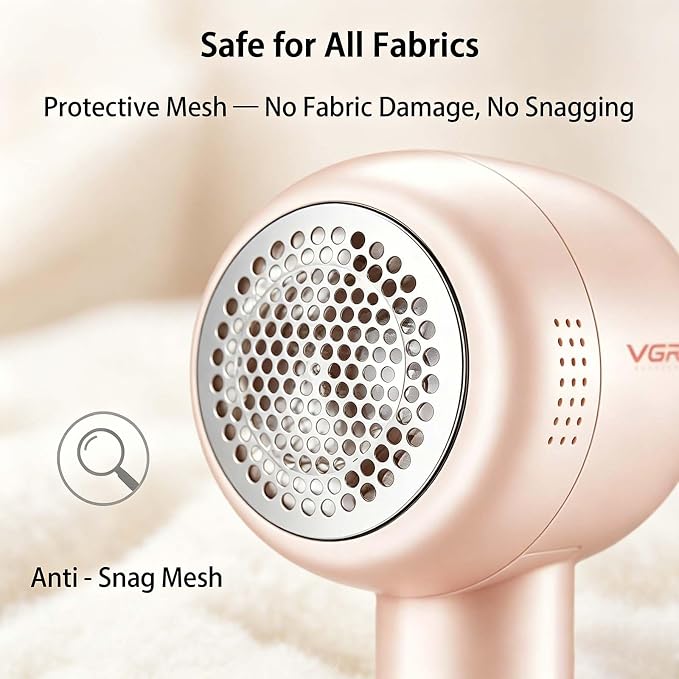 VGR 813 Rechargeable Fabric Shaver, 6-Blade Lint Remover, at home or while - Image 5