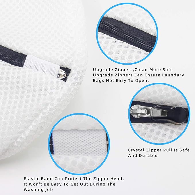 GOGOODA Mesh Laundry Bags for Delicates Durable Protective Wash Bags - Image 4