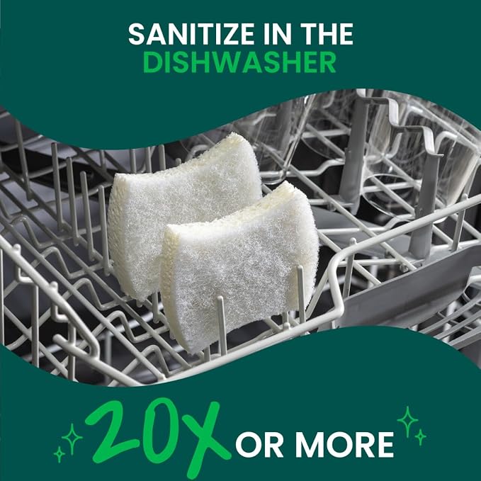 Scotch-Brite Greener Clean Non-Scratch Scrub Sponge, 3 Pack | Sponges - Image 7