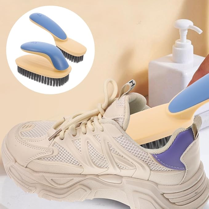 FRCOLOR Shoe Cleaning Brush Set 2-Pack Soft Bristle Laundry Brushes - Image 2