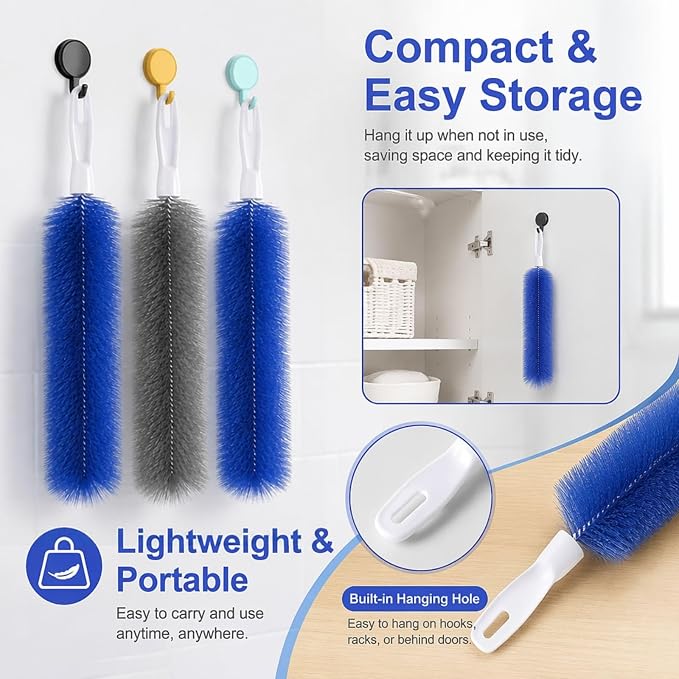 4pcs Bendable Microfiber Head Fan Brush, Reusable Dust Remover - Image 6