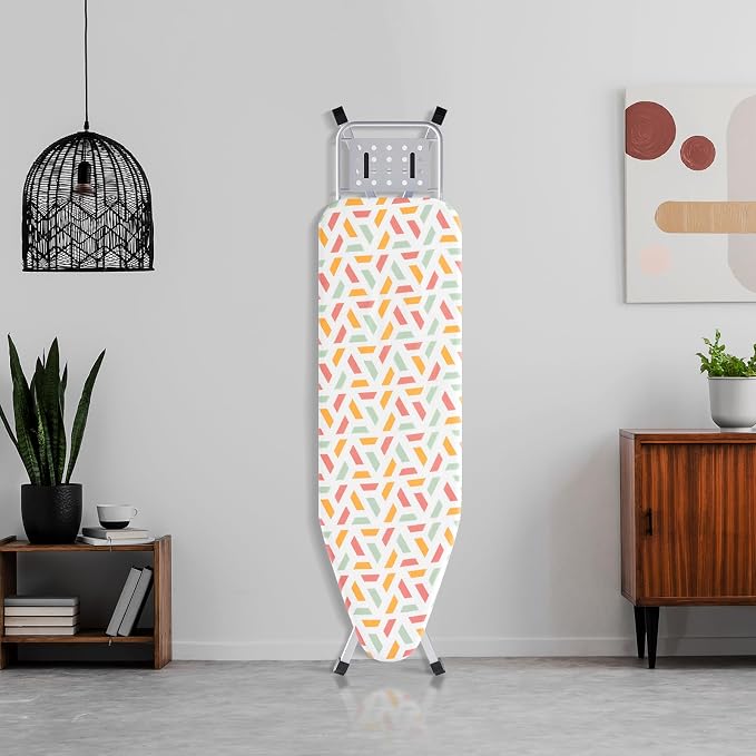 BKTD Full Size Ironing Board, Sturdy Frame, Heat Resistant Cover, Iron Rest - Image 6