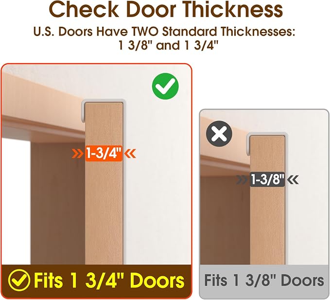 Long Over The Door Hooks with 15.75-inch Arms - Image 3