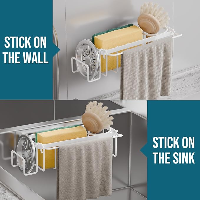 TAILI 4-in-1 Sponge Holder for Kitchen Sink - Image 7
