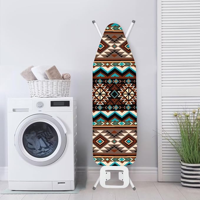 Africa Ethnic Pattern Ironing Board Cover Standard Size 15x54 inch, Hook and - Image 3