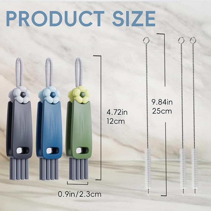 6 Pack Cup Lid Cleaning Brush Set - Image 2