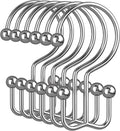 Amazer Chrome Shower Curtain Hooks, Rust-Resistant Metal Shower Hooks Shower by Amazer