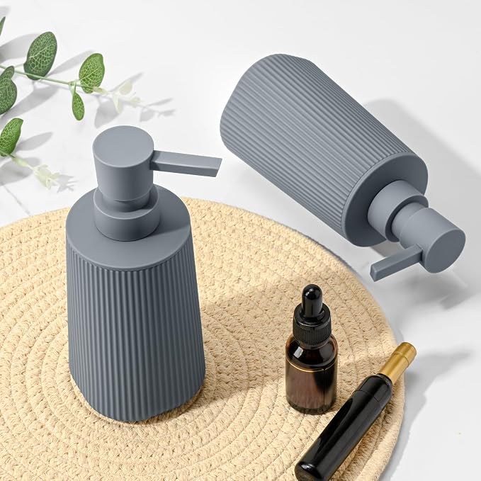 Gray 2 Pack Hand Soap Dispensers Set | - Image 5