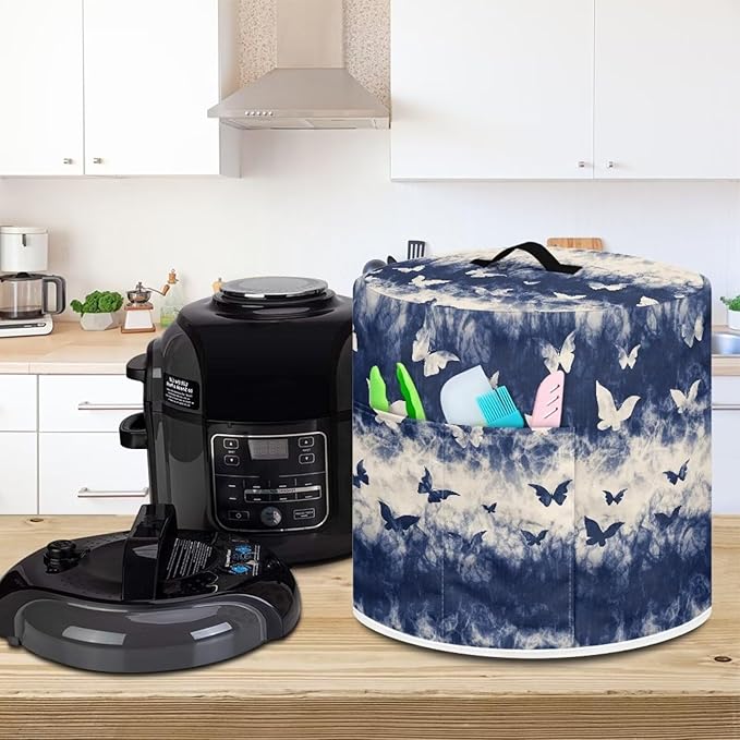 Butterfly Pressure Cooker Cover for 3 Quart Instant Pot and Air Fryer Accessories Hand Washable Cooker Cover Dust Cover for Appliance Storage Dust Resistant Keep Clean
