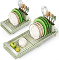 TOOLF Small Dish Drying Rack, Expandable and Space-Saving, Compact Design Fits by TOOLF