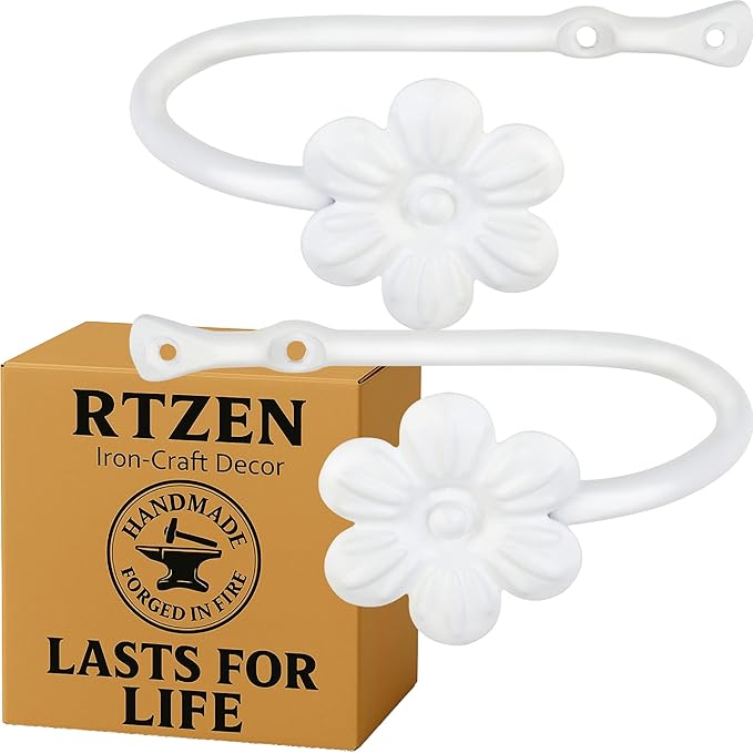 RTZEN Metal Curtain Tiebacks, Drapery Holders - Image 7