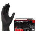 GLOVEWORKS Nitrile Gloves Disposable 5 mil Black Size Medium Box of 100 by GLOVEWORKS