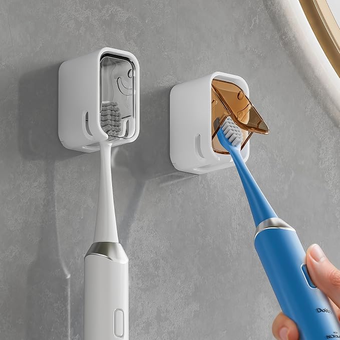 MOPMS Single Slot Toothbrush Holders Wall Mounted by MOPMS