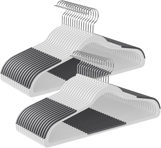 SONGMICS Plastic Clothes Hangers, Space-Saving | 0.2 Inches Thick, 17.7 Inches by Unknown
