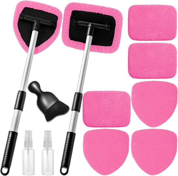 Qydipclin 11pcs Windshield Cleaner Tool, Car Window Cleaning Wash Kit by Qydipclin