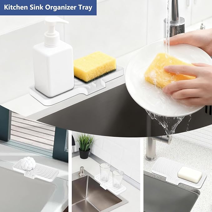 JACZZO Silicone Sponge Holder for Kitchen Sink - Image 4