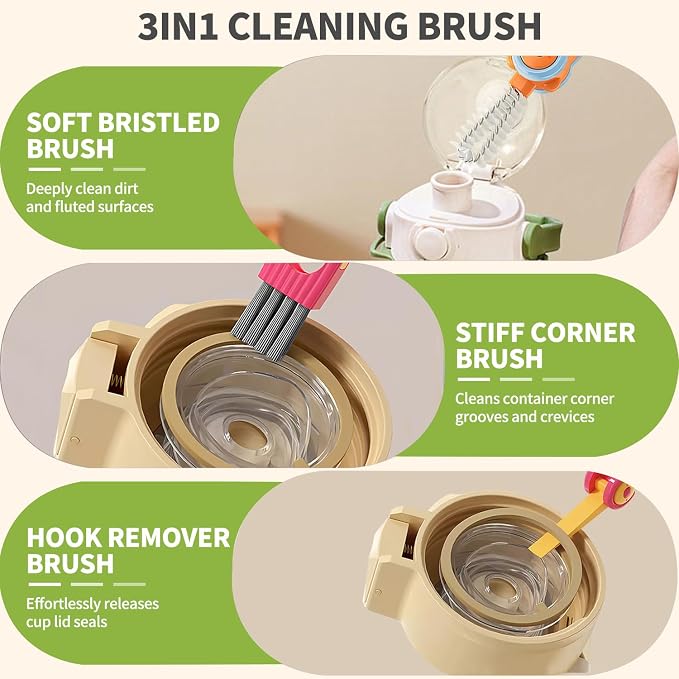 3 in 1 Cup Lid Gap Cleaning Brush Set - Image 4