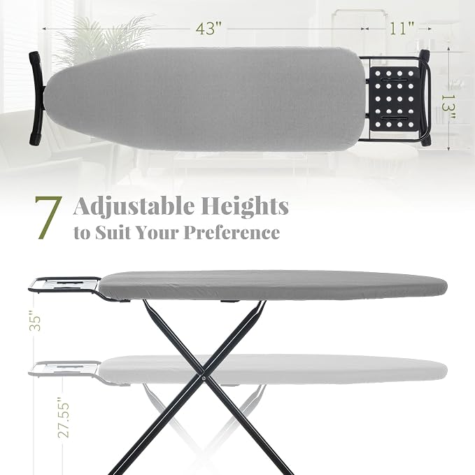RAINHOL Full Size Ironing Board, Sturdy & Foldable - Image 2