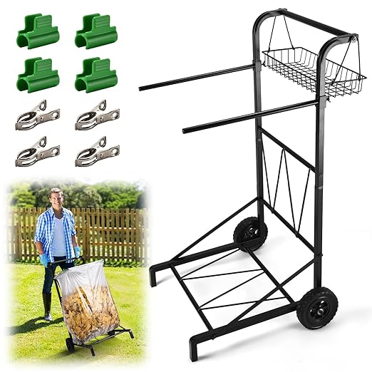 CAROD Upgraded Trash Bag Holder Cart by CAROD
