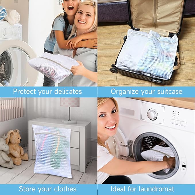 GOGOODA Mesh Laundry Bags for Delicates, 5 Set - Image 6