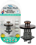 Drain Buddy Ultra Flo No Installation 2 in 1 Clog Preventing Tub Drain Stopper by Drainstrain