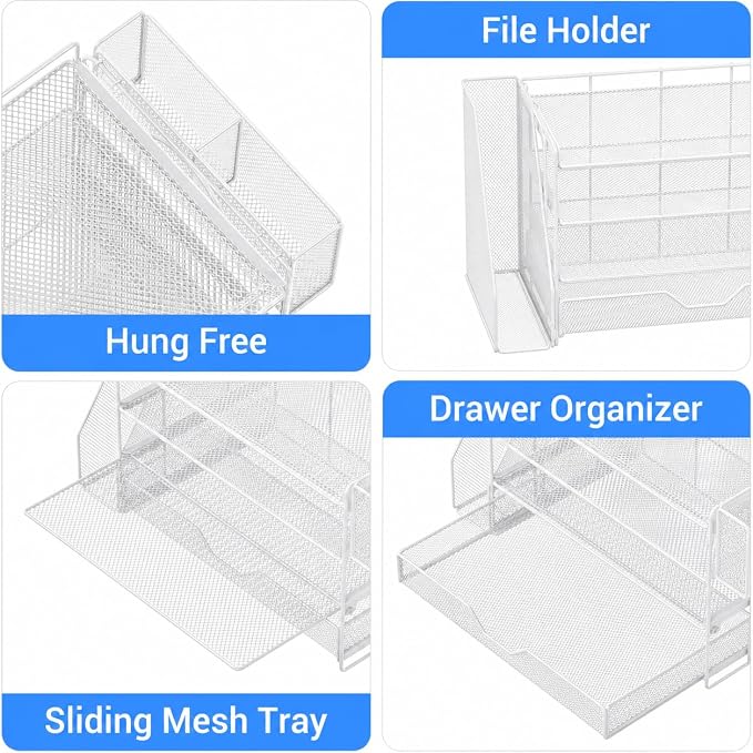 Desk Organizers and Accessories, 4-Tier Desktop File Organizer - Image 6