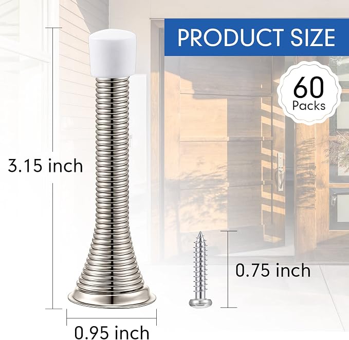 Newwiee 60 Pack Spring Door Stop - Image 2