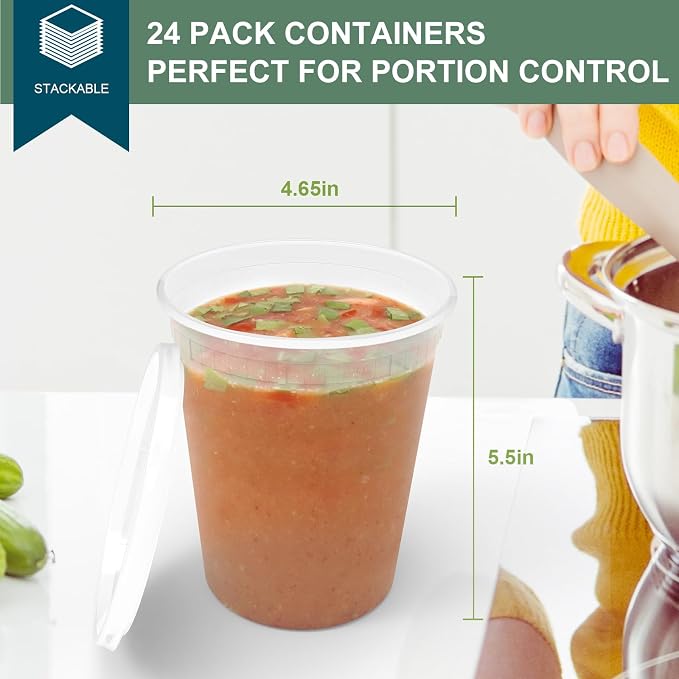 vivigu Deli Containers with Lids 32 oz - Image 3