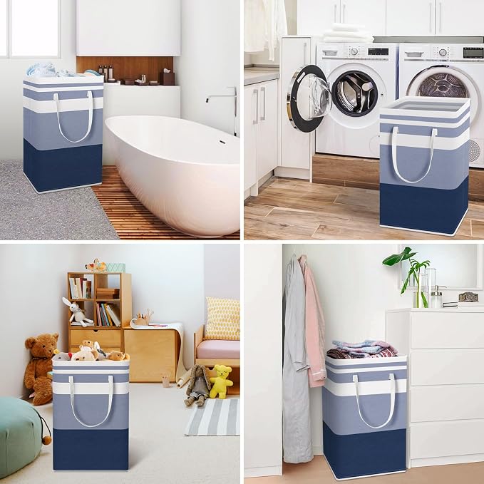 HomeHacks 2 Pack Large Laundry Baskets, Laundry Hampers Bags | Waterproof - Image 6