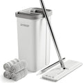JOYMOOP Flat Mop System, Microfiber Mop and Bucket Set, Hands-Free Floor by JOYMOOP