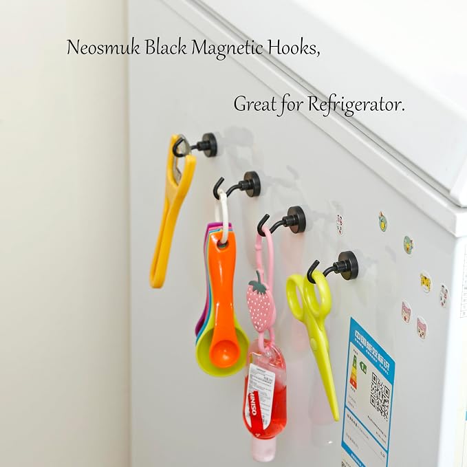 Neosmuk Magnetic Hooks, 40lb Heavy Duty, 10 Pack - Image 5