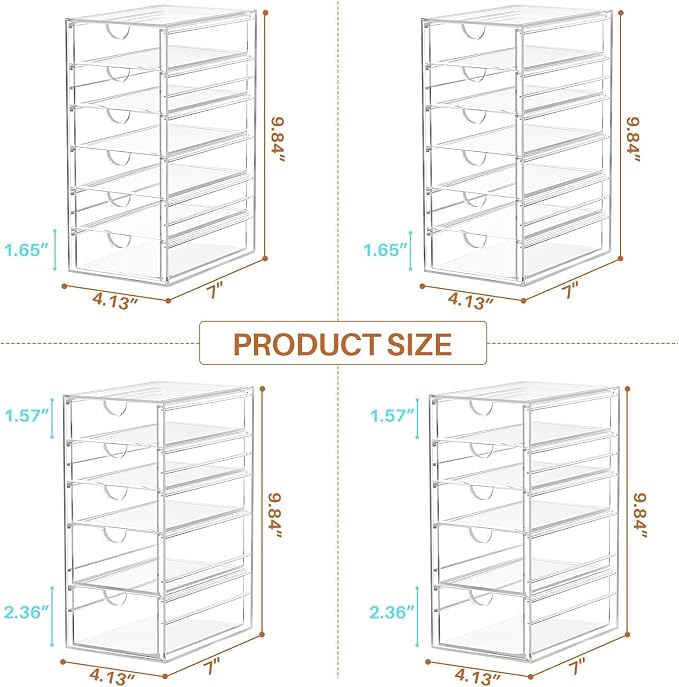 ARSTPEOE 22-Drawer Acrylic Storage & Makeup Organizer - Image 3